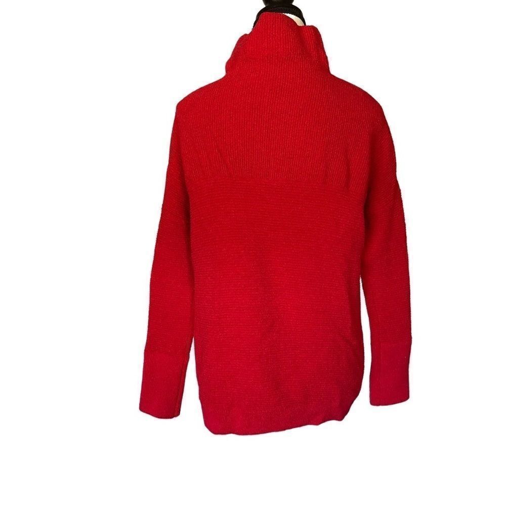 RDI Mock Poppy Red Turtleneck - Picture 2 of 6